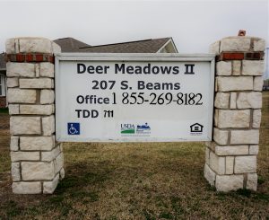 Deer Meadows II Apartments Sign