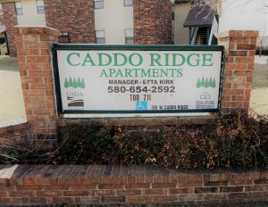 Caddo Ridge Apartments Sign