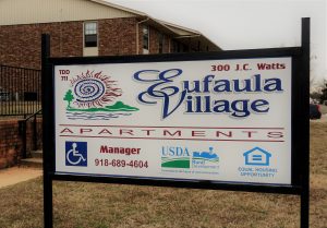 Eufaula Village Apartment Sign