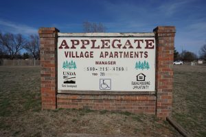 Applegate Village Apartments Sign