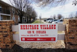 Heritage Village Apartments Sign