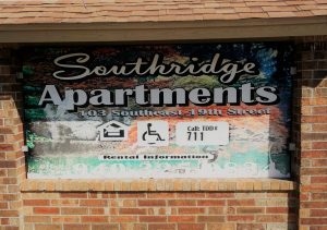 Southridge Apartments of Mineral Wells Sign